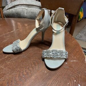 Elegant Silver Women's Heels
